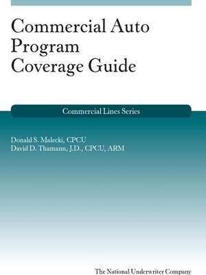 cover image of Commercial Auto Program Coverage Guide